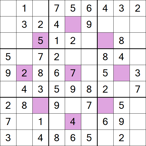 Asterisk Sudoku - Einfach