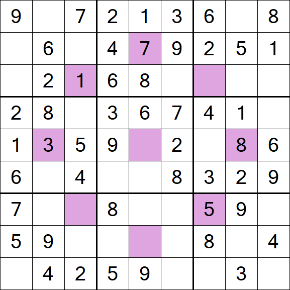Asterisk Sudoku - Einfach