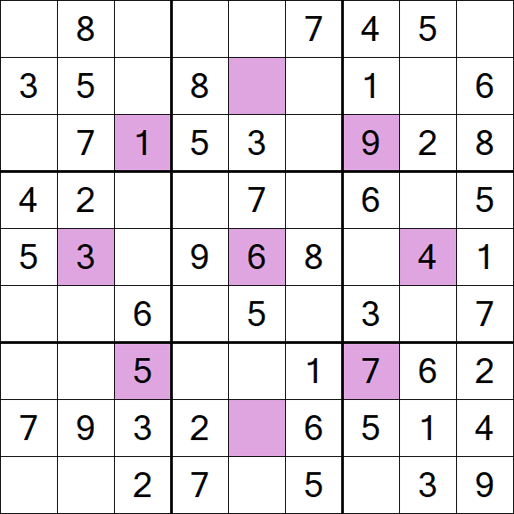 Asterisk Sudoku - Fácil