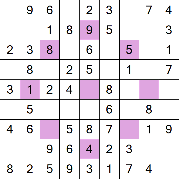 Asterisk Sudoku - Fácil