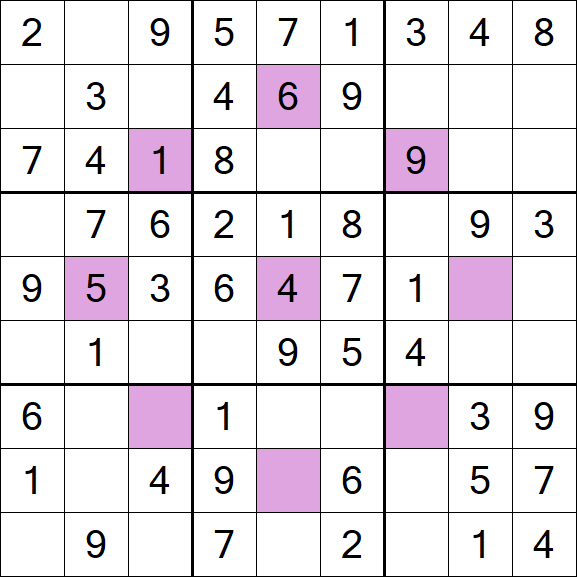 Asterisk Sudoku - Fácil