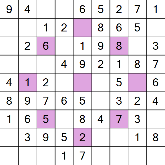 Asterisk Sudoku - Fácil