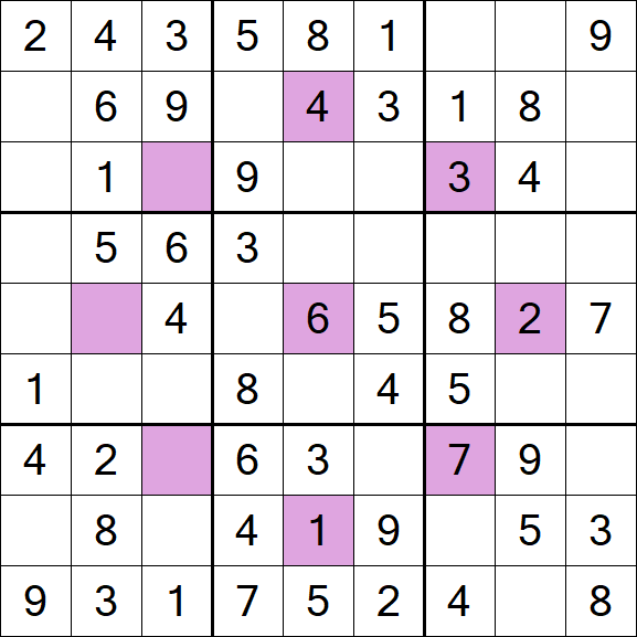 Asterisk Sudoku - Fácil