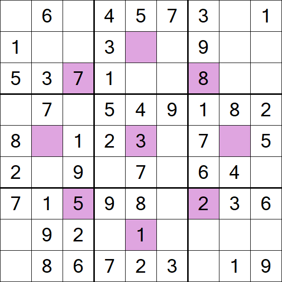 Asterisk Sudoku - Easy