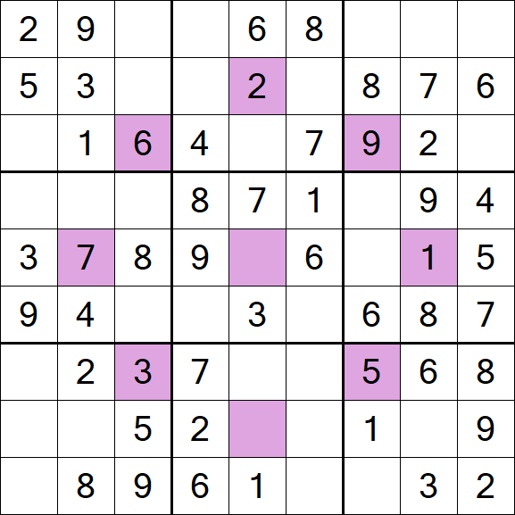 Asterisk Sudoku - Fácil