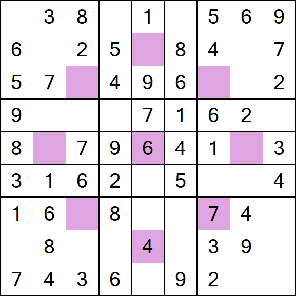 Asterisk Sudoku - Fácil
