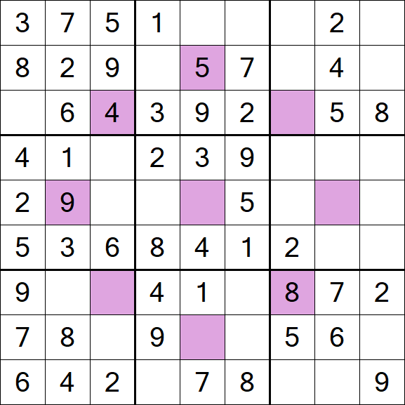 Asterisk Sudoku - Fácil