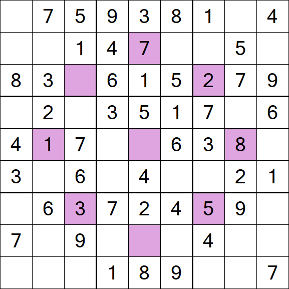 Asterisk Sudoku - Simple