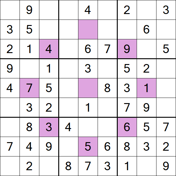 Asterisk Sudoku - Fácil