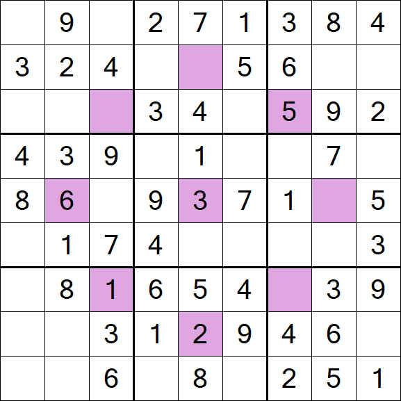 Asterisk Sudoku - Fácil