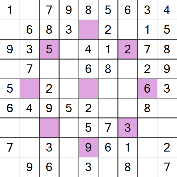 Asterisk Sudoku - Fácil