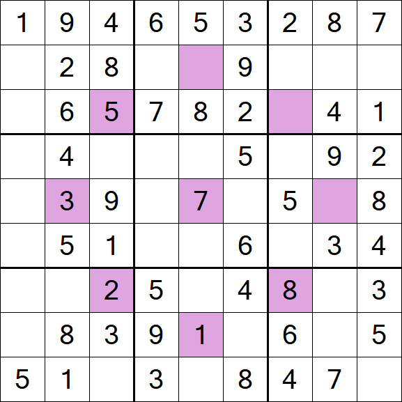 Asterisk Sudoku - Fácil