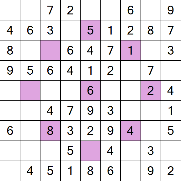 Asterisk Sudoku - Fácil