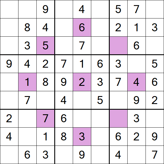 Asterisk Sudoku - Fácil