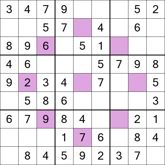 Asterisk Sudoku - Fácil