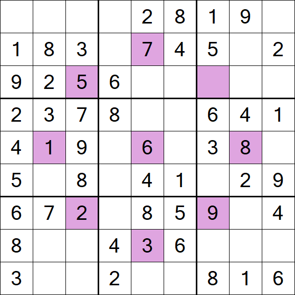 Asterisk Sudoku - Fácil