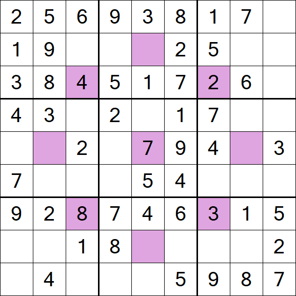 Asterisk Sudoku - Fácil