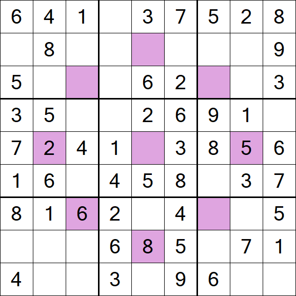 Asterisk Sudoku - Einfach