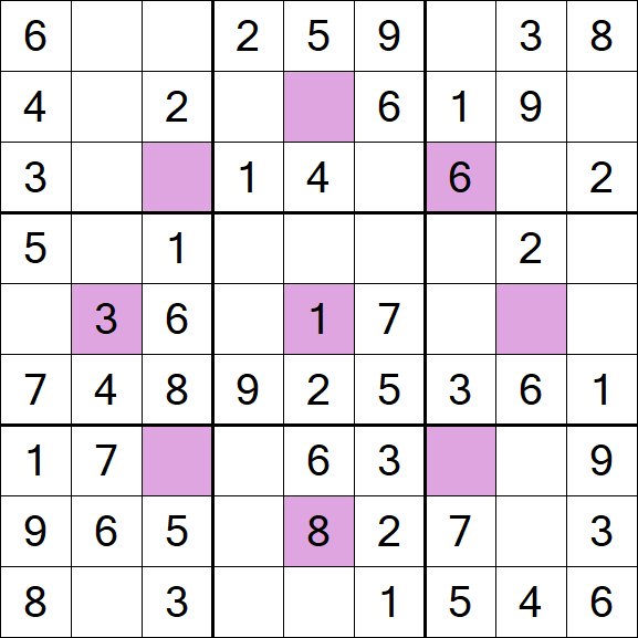 Asterisk Sudoku - Fácil