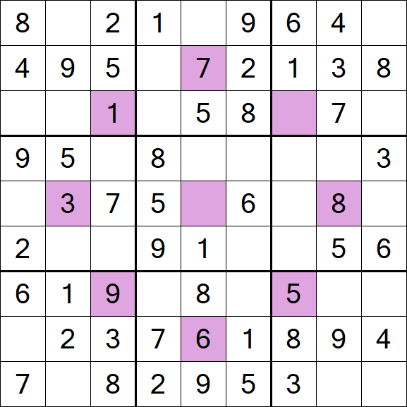 Asterisk Sudoku - Einfach