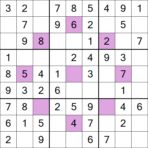 Asterisk Sudoku - Einfach