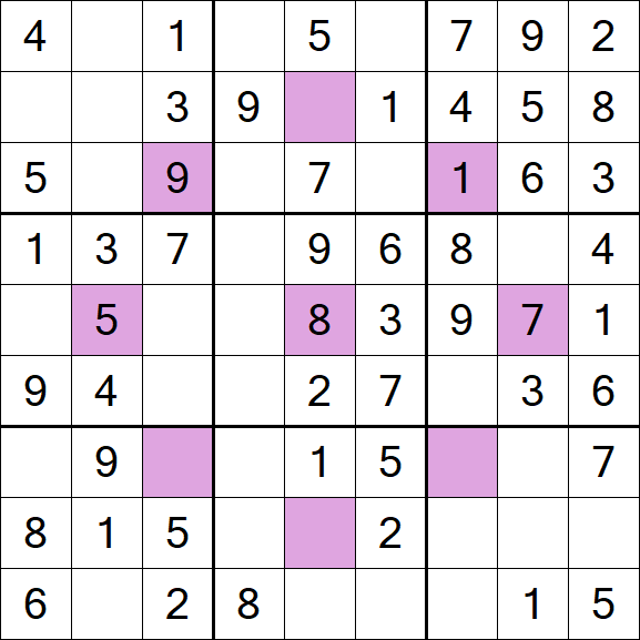 Asterisk Sudoku - Einfach