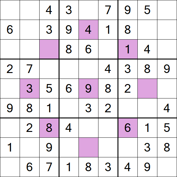 Asterisk Sudoku - Easy
