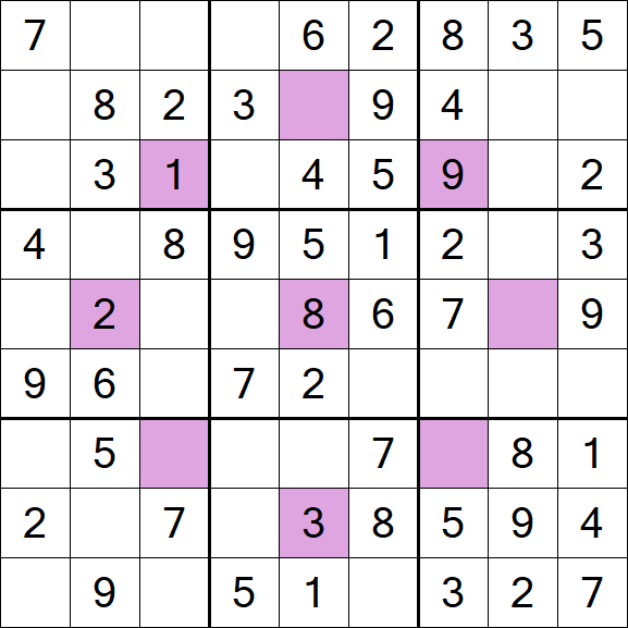 Asterisk Sudoku - Einfach