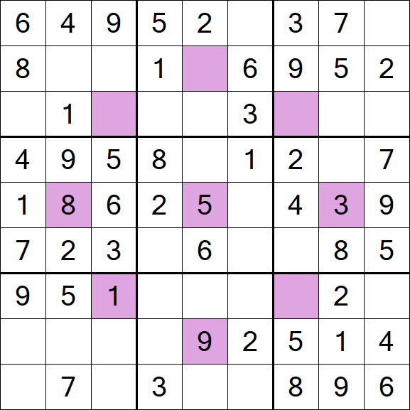 Asterisk Sudoku - Simple