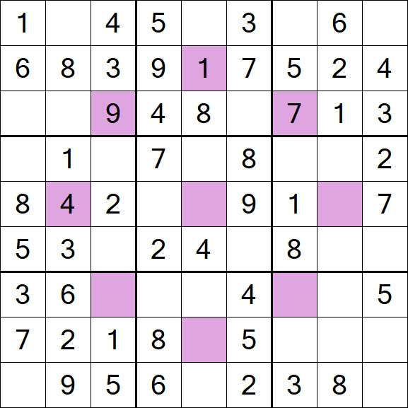Asterisk Sudoku - Fácil