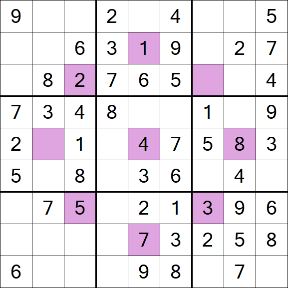Asterisk Sudoku - Fácil