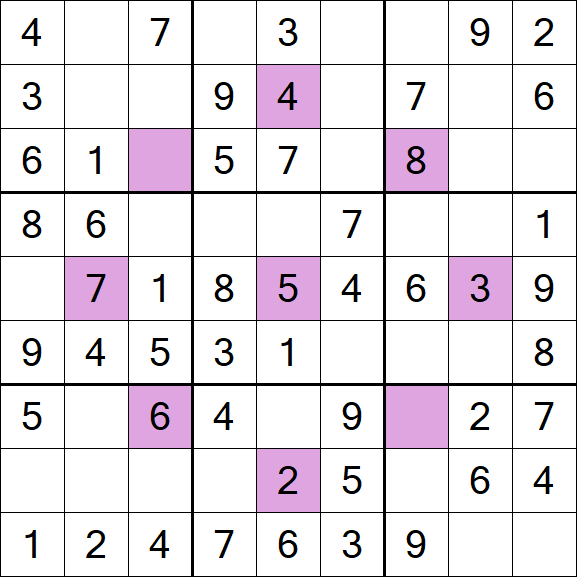Asterisk Sudoku - Easy