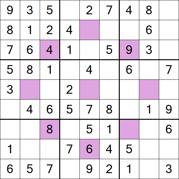 Asterisk Sudoku - Fácil