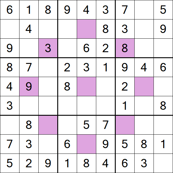 Asterisk Sudoku - Fácil