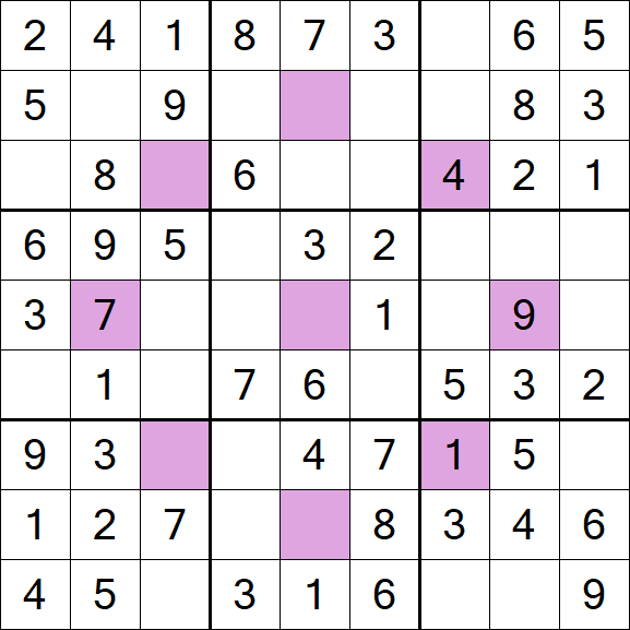 Asterisk Sudoku - Einfach