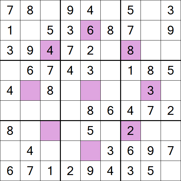 Asterisk Sudoku - Einfach