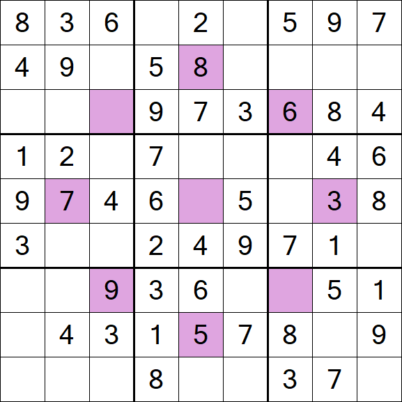 Asterisk Sudoku - Easy