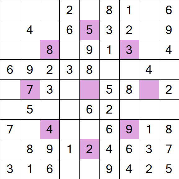Asterisk Sudoku - Easy