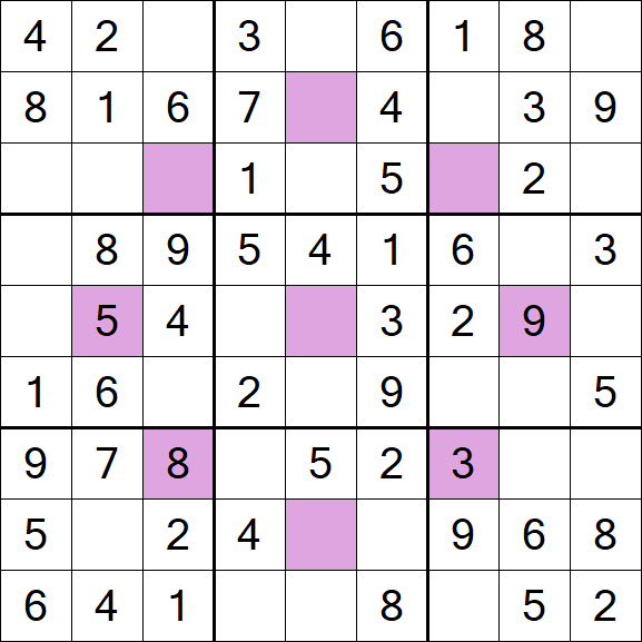 Asterisk Sudoku - Easy