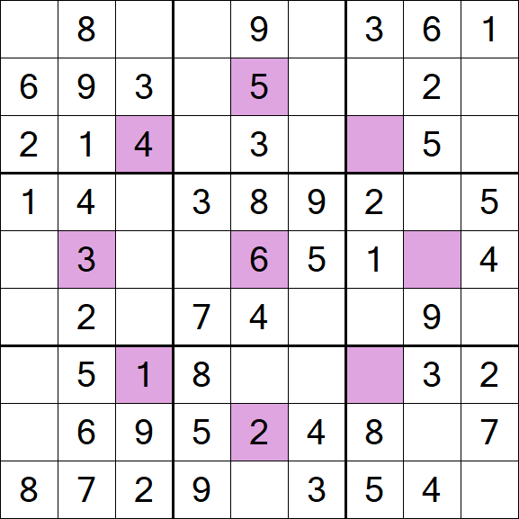 Asterisk Sudoku - Easy