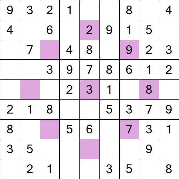 Asterisk Sudoku - Easy