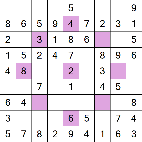 Asterisk Sudoku - Easy