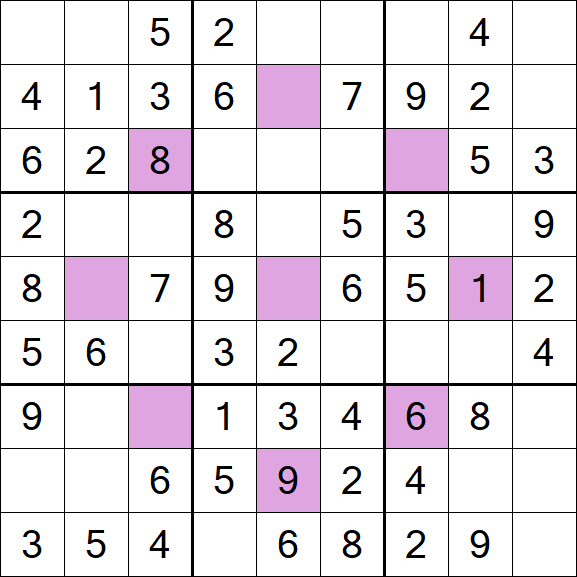 Asterisk Sudoku - Fácil