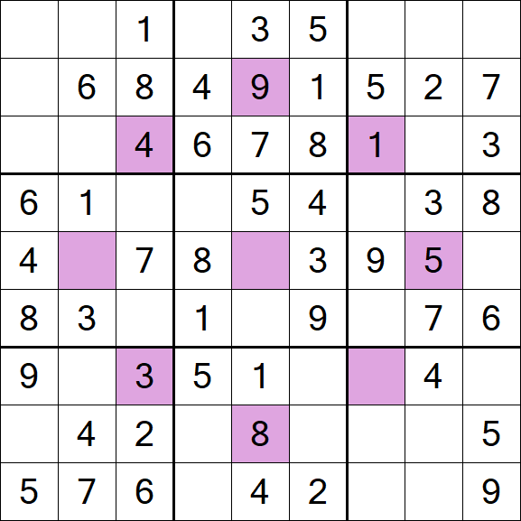 Asterisk Sudoku - Fácil
