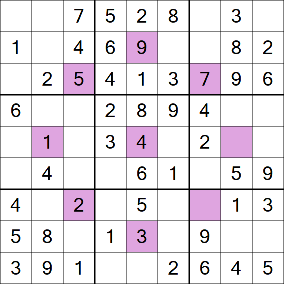Asterisk Sudoku - Simple