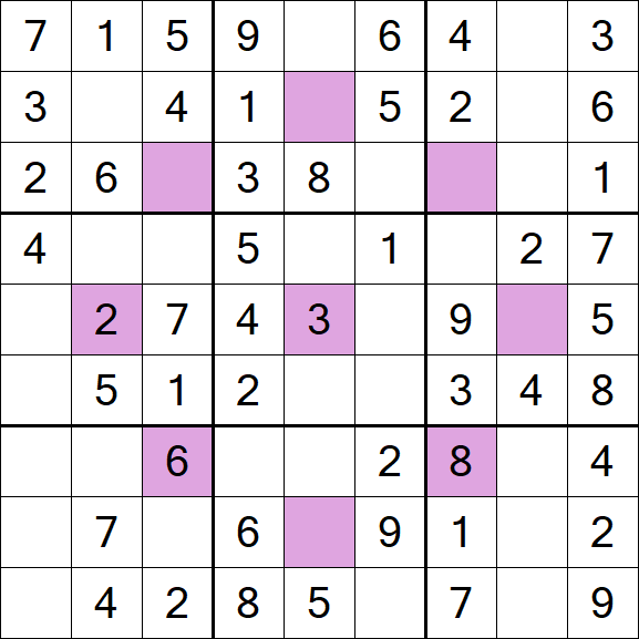 Asterisk Sudoku - Fácil