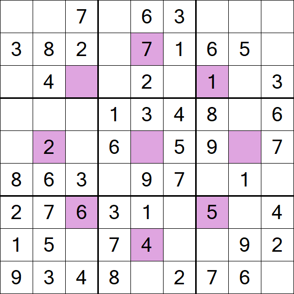 Asterisk Sudoku - Simple