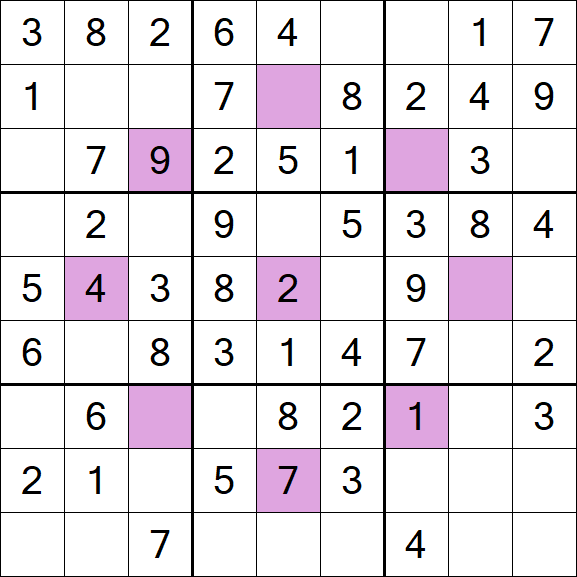 Asterisk Sudoku - Fácil