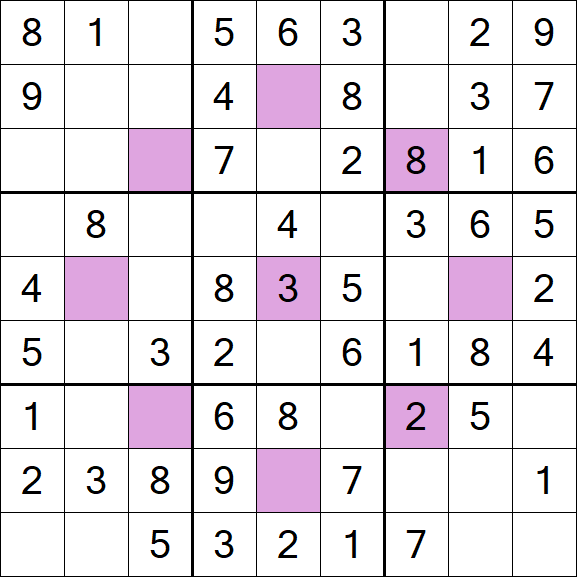 Asterisk Sudoku - Simple