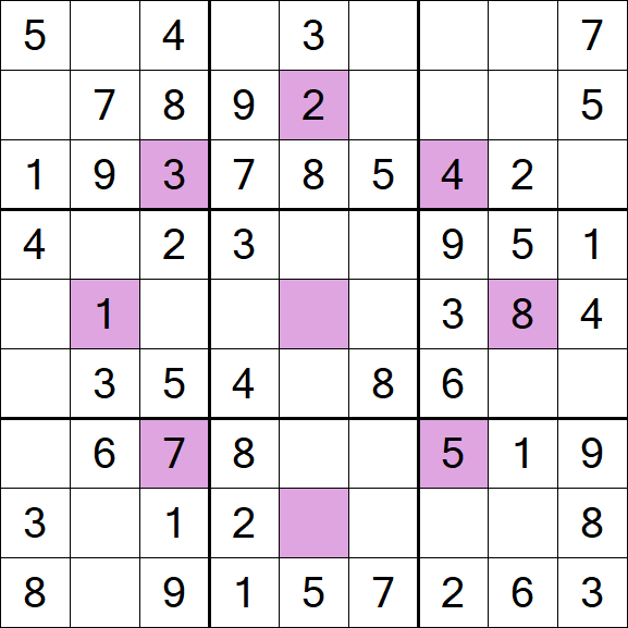 Asterisk Sudoku - Simple